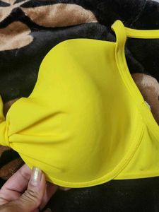 Neon Yellow Bra