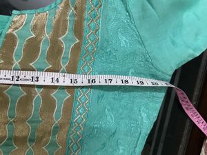 Sea Green Colour Kurta Set