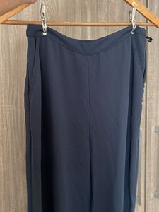 Navy Blue Wide Leg Pants