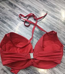Red Bikini bra pedded 32F