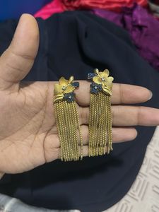Gold Tassel Earrings