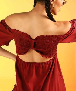 Burgundy Dress