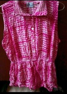 Pink Tie-Dye Mini Dress