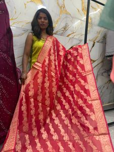 Soft Banarasi With Running Blouse