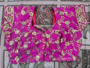 y2k sequin Gorgeous Pink &amp; Gold Saree