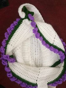 Handmade Crochet  Lily Tote