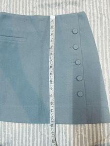 Cute Blue Mini Skirt
