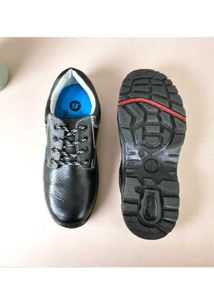 Bata Original Black Leather Safety Shoes