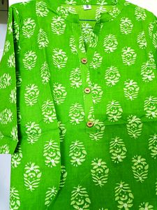 Cotton Stitched Jaipuri Print Tunic