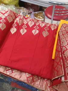 Red &amp; Gold Lehenga