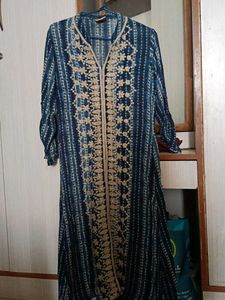 Navy Blur Kurti