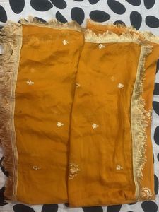 Mustard Embellished Kurta