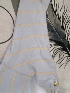 Striped Gold Accent Tee
