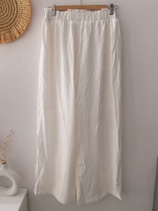 Korean Aesthetic White Flare Pants
