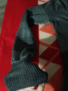 Madness Grey Deep V Neck Winter Top