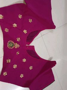 EMBROIDERED SAREE WITH TIKLI WORK