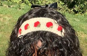 Crochet Strawberry Headband