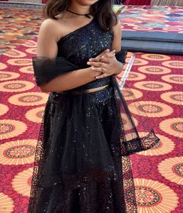 Girls&#39; Black Lahnga Kid’s Outfit