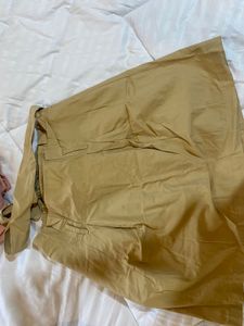 Tie Knot Beige Skirt