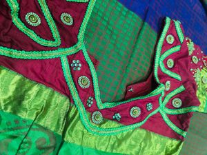Saree With Embroidery Blouse