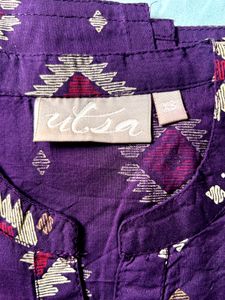 Westside Purple Printed Top