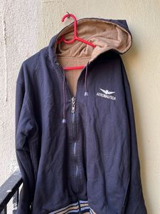 Mens two in one hooded sweater /jacket