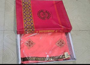 Set Pink Saree &amp; blouse🥻
