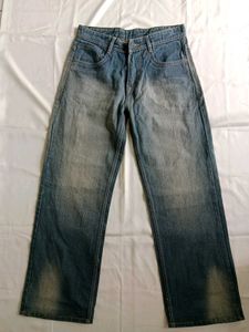 Y2K Shaded Straight Fit Baggy Jeans