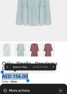 ONLY Light Blue Tiered Mini Dress