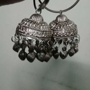 Silver Jhumka