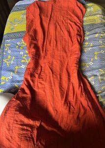 Orange Striped Dress