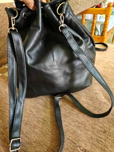 black backpack