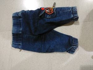 Baby Boy Denim Cargo Pants