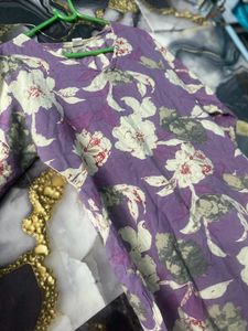 Lavender Women Kurta Set