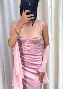 Corset Dress With Scarf