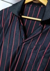 Men Striped Casual Polo Tshirt