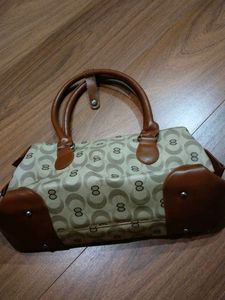 Lovely Purse In Beige N Brown