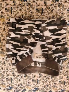 Camouflage Print Polo T-Shirt