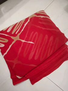 Red Patterned Scarf
