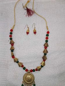 Ethnic Necklace &amp; Earring Set