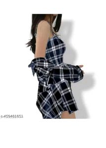 Trendy Plaid Top &amp; Cardigan Set