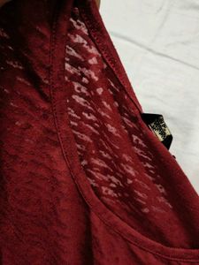 Red Dolman Sleeve Top