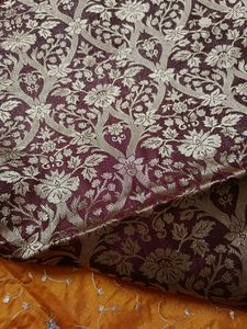 Semi Silk Saree With Machine Embroidery