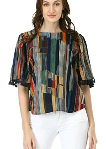 Striped Print Top