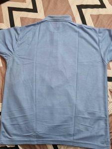 Blue Casual Polo Shirt