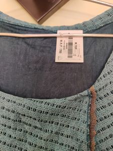 Bluish Grey Party Wear Hip Cover Top
