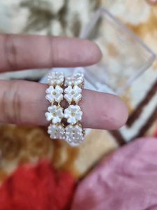 Pearl Flower earrings(Set of 2)