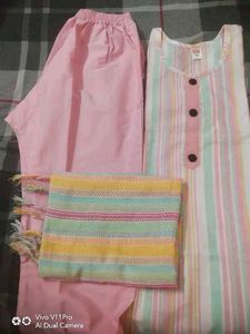 Striped Kurta Set