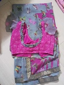 Butterfly Saree with Blouse