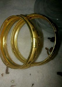 Elegant Gold Tone Bangles